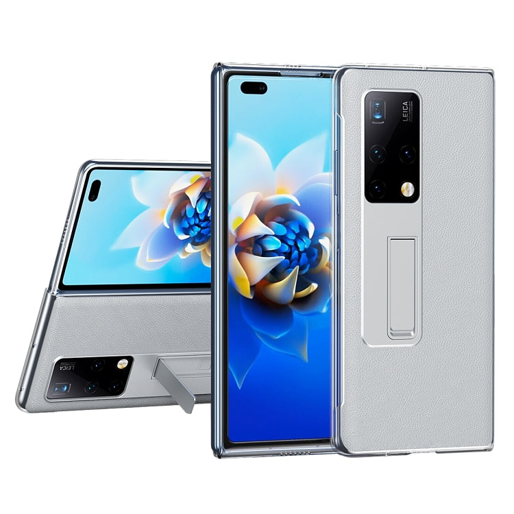 For Huawei Mate X2 Transparent Protective Case wth Invisible Holder(Silver) - Huawei Cases by buy2fix | Online Shopping UK | buy2fix
