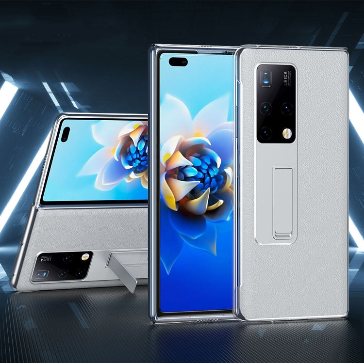 For Huawei Mate X2 Transparent Protective Case wth Invisible Holder(Silver) - Huawei Cases by buy2fix | Online Shopping UK | buy2fix