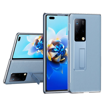 For Huawei Mate X2 Transparent Protective Case wth Invisible Holder(Blue) - Huawei Cases by buy2fix | Online Shopping UK | buy2fix