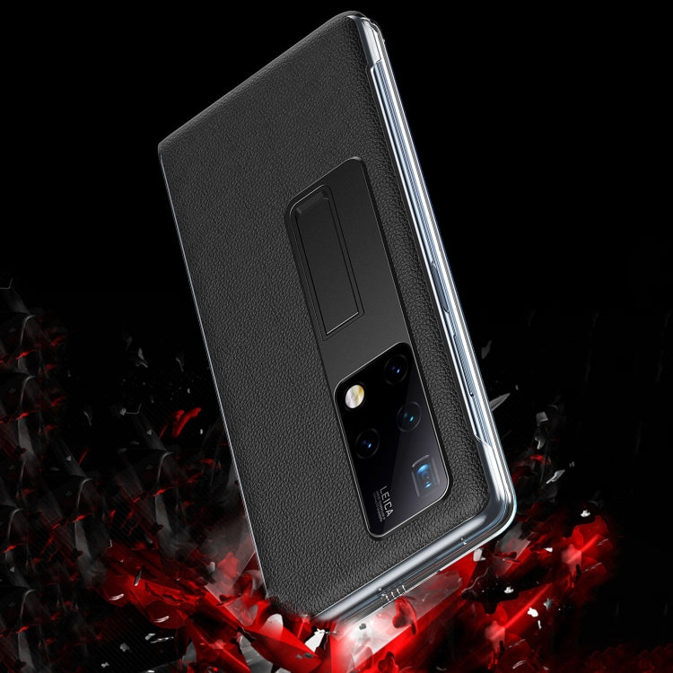 For Huawei Mate X2 Transparent Protective Case wth Invisible Holder(Blue) - Huawei Cases by buy2fix | Online Shopping UK | buy2fix