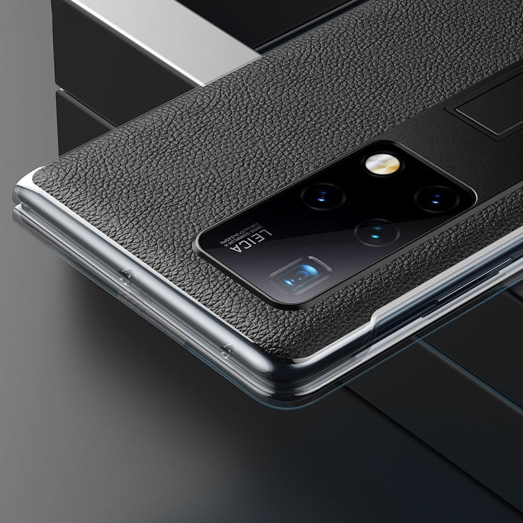 For Huawei Mate X2 Transparent Protective Case wth Invisible Holder(Blue) - Huawei Cases by buy2fix | Online Shopping UK | buy2fix