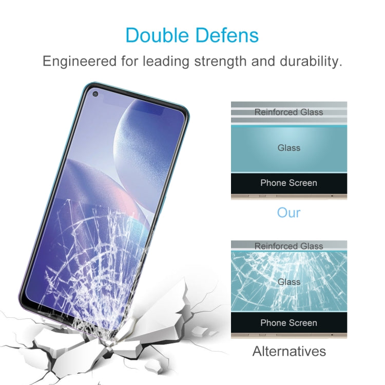 For OPPO Reno5 Z 10 PCS 0.26mm 9H 2.5D Tempered Glass Film by buy2fix