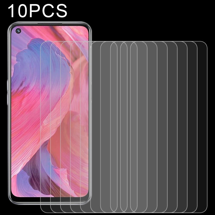For OPPO A74 5G 10pcs 0.26mm 9H 2.5D Tempered Glass Film by buy2fix