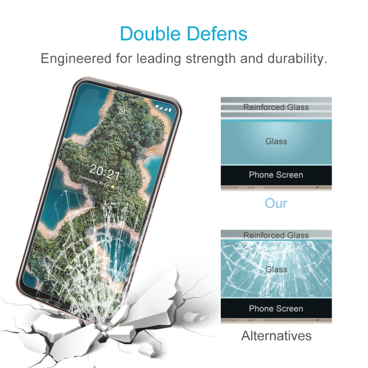 For Nokia X20 10 PCS 0.26mm 9H 2.5D Tempered Glass Film by buy2fix