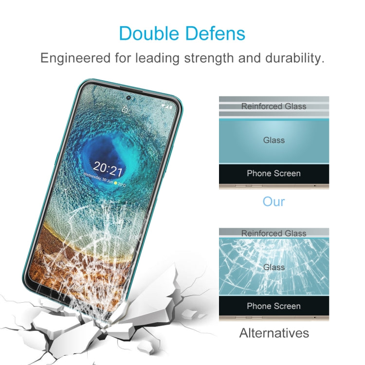 For Nokia X10 10 PCS 0.26mm 9H 2.5D Tempered Glass Film by buy2fix