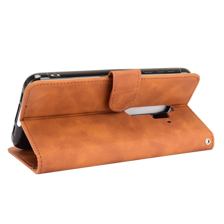 For Blackview BV6300 Pro Solid Color Skin Feel Magnetic Buckle Horizontal Flip Calf Texture PU Leather Case with Holder & Card Slots & Wallet(Brown) - More Brand by buy2fix | Online Shopping UK | buy2fix