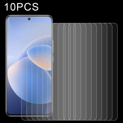 For vivo X60 10 PCS 0.26mm 9H 2.5D Tempered Glass Film by buy2fix