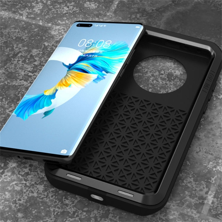 For Huawei Mate 40 LOVE MEI Metal Shockproof Waterproof Dustproof Protective Case without Glass(Black) - Huawei Cases by buy2fix | Online Shopping UK | buy2fix