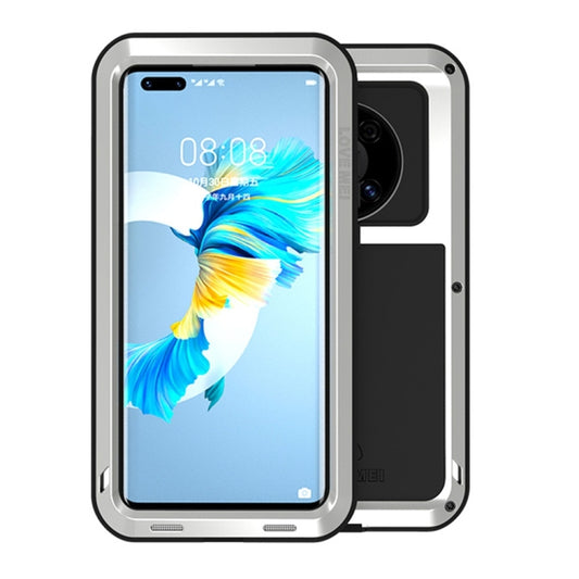 For Huawei Mate 40 LOVE MEI Metal Shockproof Waterproof Dustproof Protective Case without Glass(Silver) - Huawei Cases by buy2fix | Online Shopping UK | buy2fix