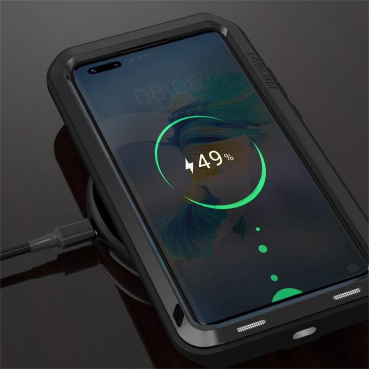 For Huawei Mate 40 LOVE MEI Metal Shockproof Waterproof Dustproof Protective Case without Glass(Silver) - Huawei Cases by buy2fix | Online Shopping UK | buy2fix
