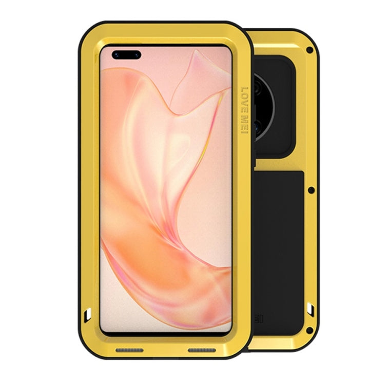 For Huawei Mate 40 Pro LOVE MEI Metal Shockproof Waterproof Dustproof Protective Case without Glass(Yellow) - Huawei Cases by buy2fix | Online Shopping UK | buy2fix