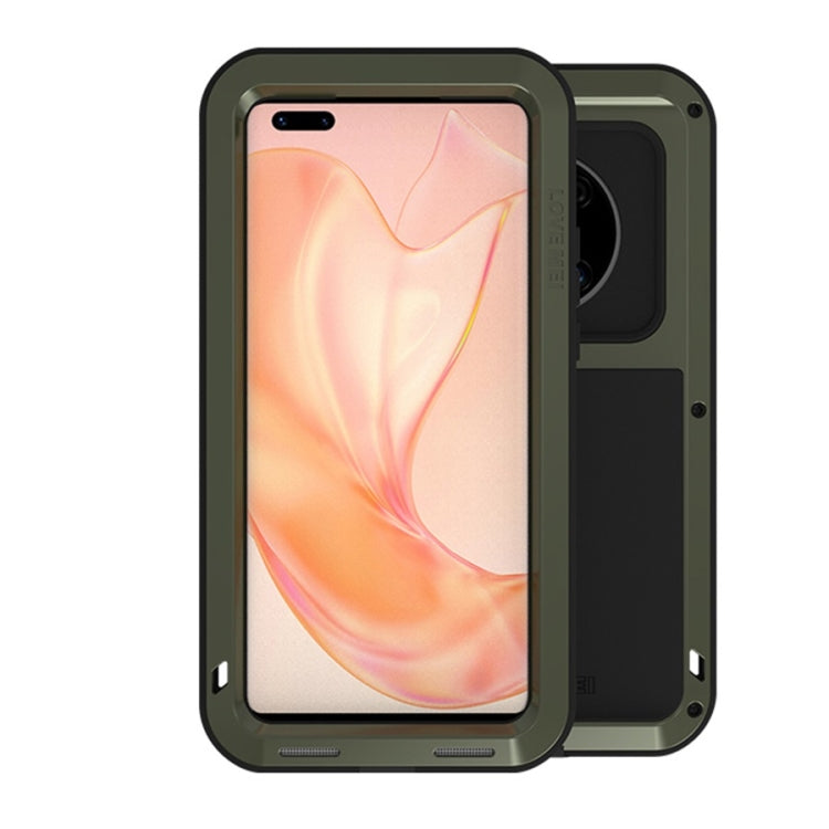 For Huawei Mate 40 Pro LOVE MEI Metal Shockproof Waterproof Dustproof Protective Case without Glass(Green) - Huawei Cases by buy2fix | Online Shopping UK | buy2fix