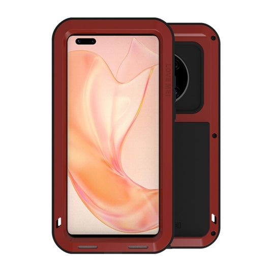 For Huawei Mate 40 Pro+ LOVE MEI Metal Shockproof Waterproof Dustproof Protective Case without Glass(Red) - Huawei Cases by buy2fix | Online Shopping UK | buy2fix