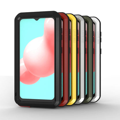 For Samsung Galaxy A32 5G LOVE MEI Metal Shockproof Waterproof Dustproof Protective Case with Glass(Silver) by LOVE MEI