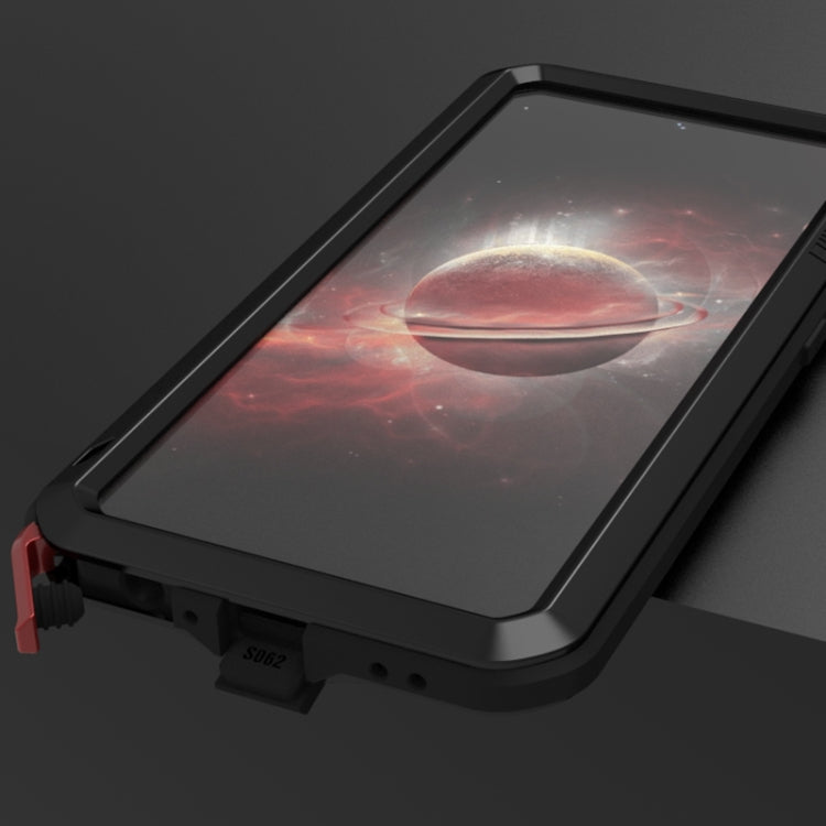 For Samsung Galaxy A72 5G / 4G LOVE MEI Metal Shockproof Waterproof Dustproof Protective Case with Glass(Silver) by LOVE MEI