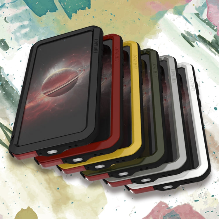 For Samsung Galaxy A72 5G / 4G LOVE MEI Metal Shockproof Waterproof Dustproof Protective Case with Glass(Silver) by LOVE MEI