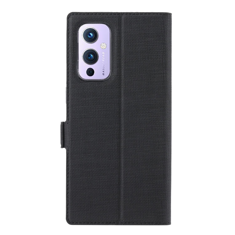 For OnePlus 9 ViLi K Series Shockproof TPU + PU Leather Magnetic Buckle Horizontal Flip Case with Card Slots & Wallet & Holder(Black) - OnePlus Cases by ViLi | Online Shopping UK | buy2fix