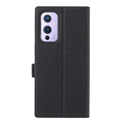 For OnePlus 9 ViLi K Series Shockproof TPU + PU Leather Magnetic Buckle Horizontal Flip Case with Card Slots & Wallet & Holder(Black) - OnePlus Cases by ViLi | Online Shopping UK | buy2fix