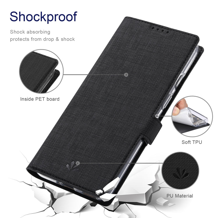 For OnePlus 9 ViLi K Series Shockproof TPU + PU Leather Magnetic Buckle Horizontal Flip Case with Card Slots & Wallet & Holder(Black) - OnePlus Cases by ViLi | Online Shopping UK | buy2fix