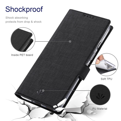 For OnePlus 9 ViLi K Series Shockproof TPU + PU Leather Magnetic Buckle Horizontal Flip Case with Card Slots & Wallet & Holder(Black) - OnePlus Cases by ViLi | Online Shopping UK | buy2fix