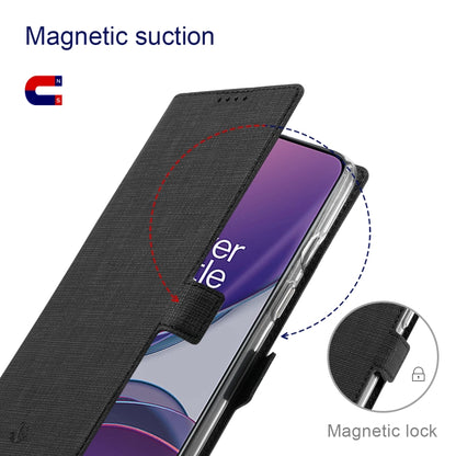 For OnePlus 9 ViLi K Series Shockproof TPU + PU Leather Magnetic Buckle Horizontal Flip Case with Card Slots & Wallet & Holder(Black) - OnePlus Cases by ViLi | Online Shopping UK | buy2fix