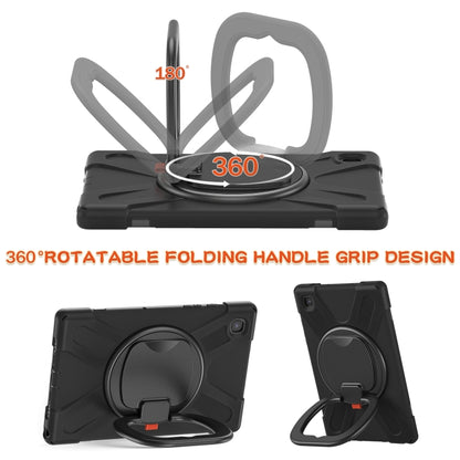 For iPad 9.7 inch (2018/2017) Silicone + PC Protective Case with Holder & Shoulder Strap(Black+Black) - iPad Pro 9.7 inch Cases by buy2fix | Online Shopping UK | buy2fix