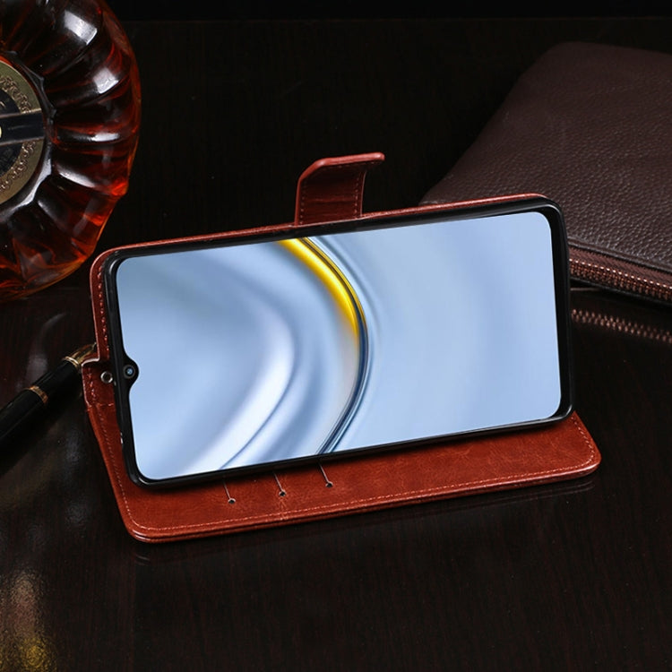 For Honor Play 20 idewei Crazy Horse Texture Horizontal Flip Leather Case with Holder & Card Slots & Wallet(Sky Blue) - Honor Cases by idewei | Online Shopping UK | buy2fix