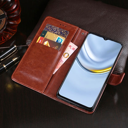 For Honor Play 20 idewei Crazy Horse Texture Horizontal Flip Leather Case with Holder & Card Slots & Wallet(Sky Blue) - Honor Cases by idewei | Online Shopping UK | buy2fix