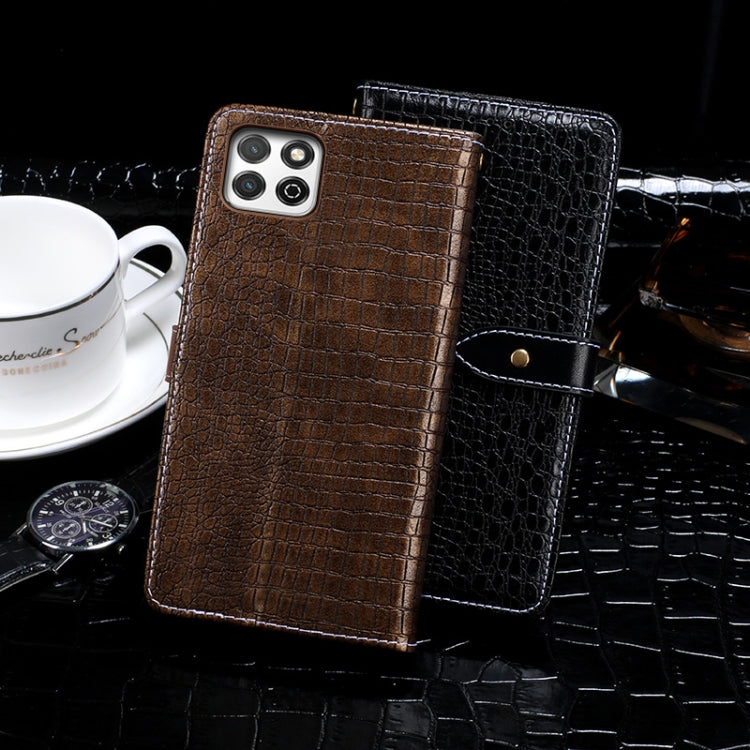 For Honor Play 20 idewei Crocodile Texture Horizontal Flip Leather Case with Holder & Card Slots & Wallet(Dark Blue) - Honor Cases by idewei | Online Shopping UK | buy2fix