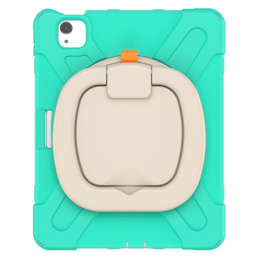 Silicone + PC Protective Case with Holder & Shoulder Strap For iPad Air 2022 / 2020 10.9(Mint Green) - iPad Air (2022) / (2020) 10.9 Cases by buy2fix | Online Shopping UK | buy2fix