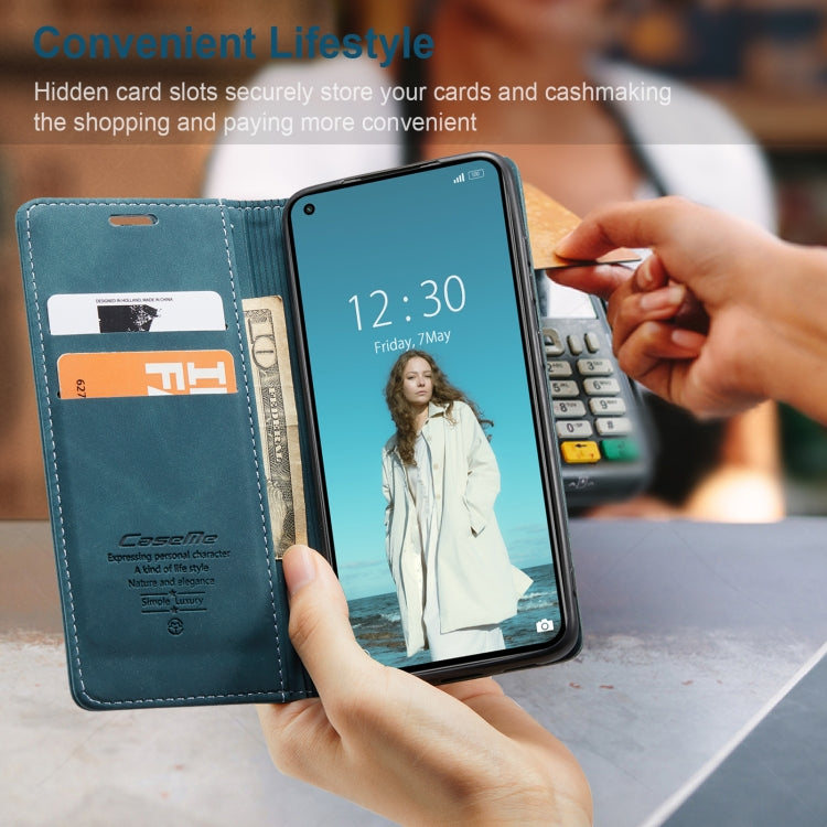 For Xiaomi Mi 11 Lite CaseMe 013 Multifunctional Horizontal Flip Leather Case, with Card Slot & Holder & Wallet(Blue) by CaseMe