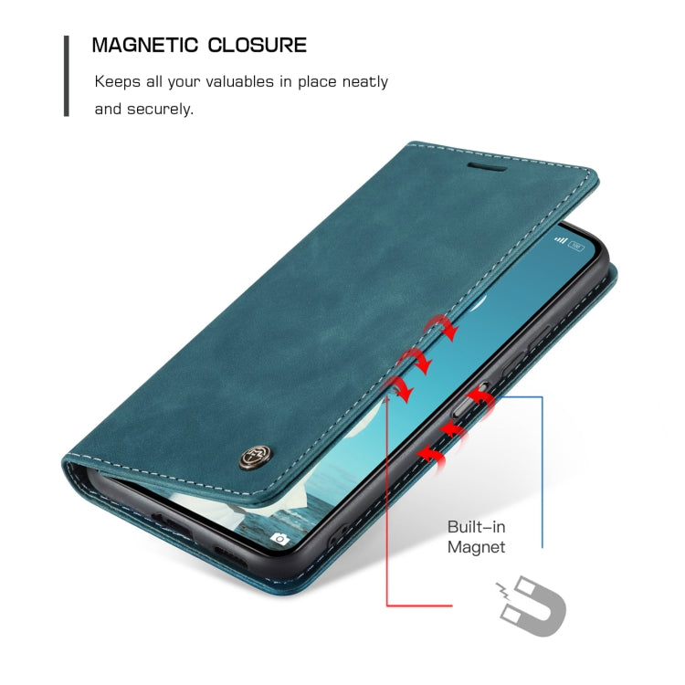 For Xiaomi Mi 11 Lite CaseMe 013 Multifunctional Horizontal Flip Leather Case, with Card Slot & Holder & Wallet(Blue) by CaseMe