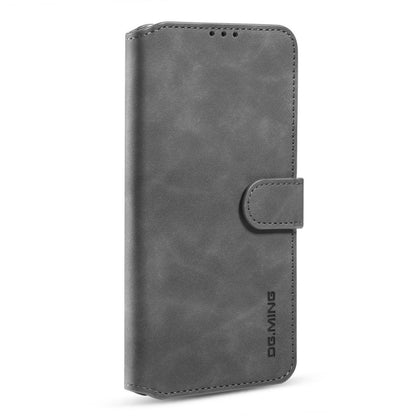 For OnePlus 9 Pro DG.MING Retro Oil Side Horizontal Flip Leather Case with Holder & Card Slots & Wallet(Grey) - OnePlus Cases by DG.MING | Online Shopping UK | buy2fix