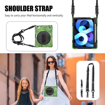 Shockproof Colorful Silicone + PC Protective Case with Holder & Shoulder Strap & Hand Strap For iPad Pro 11 2021 / 2020 / 2018 /  2022 / Air 4 2020(Camouflage) - iPad Air (2022) / (2020) 10.9 Cases by buy2fix | Online Shopping UK | buy2fix