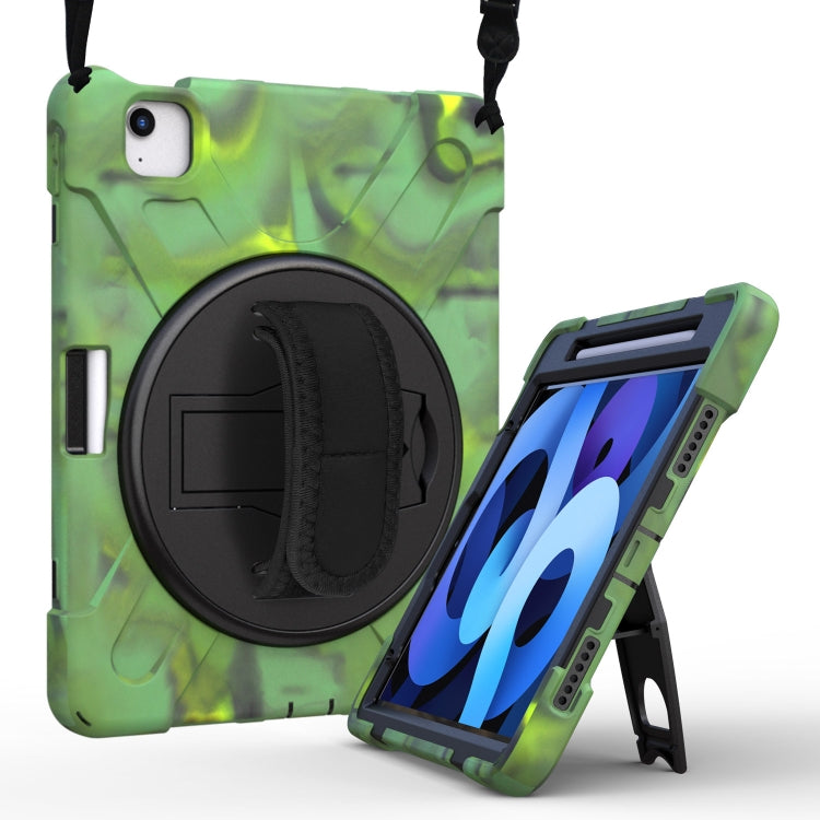 Shockproof Colorful Silicone + PC Protective Case with Holder & Shoulder Strap & Hand Strap For iPad Pro 11 2021 / 2020 / 2018 /  2022 / Air 4 2020(Camouflage) - iPad Air (2022) / (2020) 10.9 Cases by buy2fix | Online Shopping UK | buy2fix