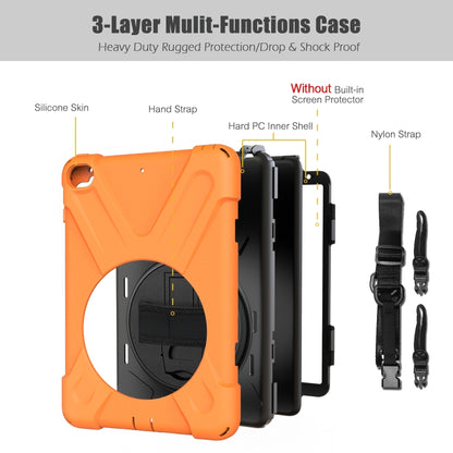 Shockproof Colorful Silicone + PC Protective Case with Holder & Shoulder Strap & Hand Strap For iPad Mini 4 / Mini (2019)(Orange) - iPad Mini 4 & 3 & 2 & 1 Cases by buy2fix | Online Shopping UK | buy2fix