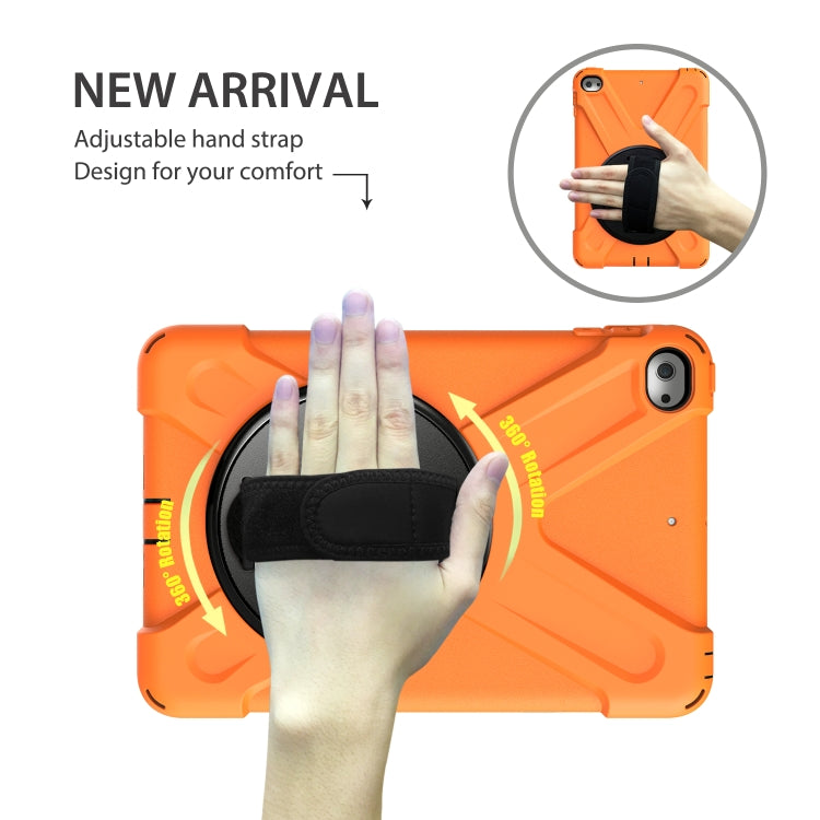 Shockproof Colorful Silicone + PC Protective Case with Holder & Shoulder Strap & Hand Strap For iPad Mini 4 / Mini (2019)(Orange) - iPad Mini 4 & 3 & 2 & 1 Cases by buy2fix | Online Shopping UK | buy2fix