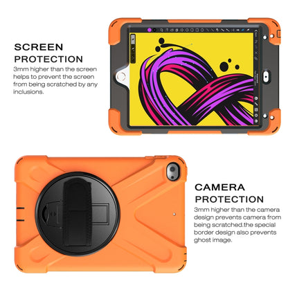 Shockproof Colorful Silicone + PC Protective Case with Holder & Shoulder Strap & Hand Strap For iPad Mini 4 / Mini (2019)(Orange) - iPad Mini 4 & 3 & 2 & 1 Cases by buy2fix | Online Shopping UK | buy2fix