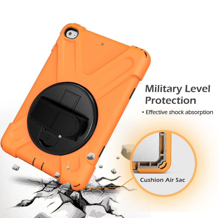 Shockproof Colorful Silicone + PC Protective Case with Holder & Shoulder Strap & Hand Strap For iPad Mini 4 / Mini (2019)(Orange) - iPad Mini 4 & 3 & 2 & 1 Cases by buy2fix | Online Shopping UK | buy2fix