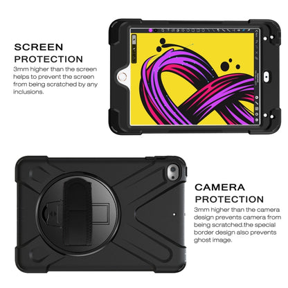 Shockproof Colorful Silicone + PC Protective Case with Holder & Shoulder Strap & Hand Strap For iPad Mini 4 / Mini (2019)(Black) - iPad Mini 4 & 3 & 2 & 1 Cases by buy2fix | Online Shopping UK | buy2fix