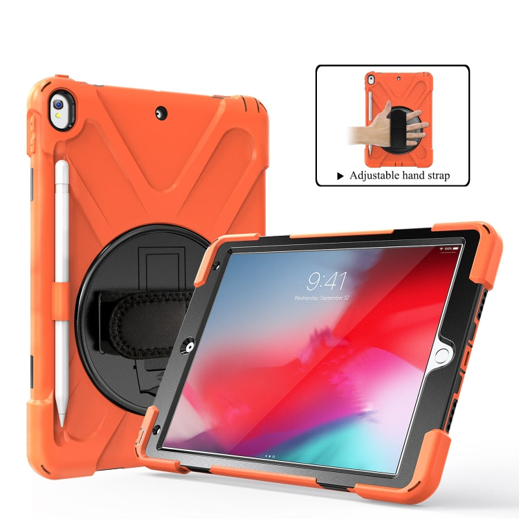 Shockproof Colorful Silicone + PC Protective Case with Holder & Shoulder Strap & Hand Strap & Pen Slot For iPad Pro 10.5(Orange) - iPad Pro 10.5 inch Cases by buy2fix | Online Shopping UK | buy2fix