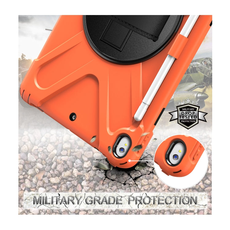 Shockproof Colorful Silicone + PC Protective Case with Holder & Shoulder Strap & Hand Strap & Pen Slot For iPad Pro 10.5(Orange) - iPad Pro 10.5 inch Cases by buy2fix | Online Shopping UK | buy2fix