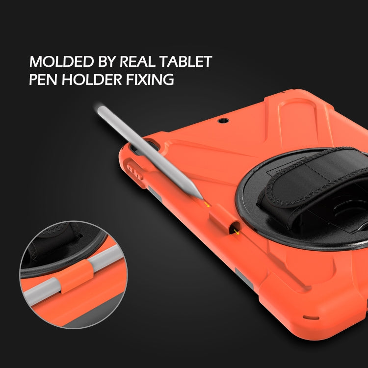 Shockproof Colorful Silicone + PC Protective Case with Holder & Shoulder Strap & Hand Strap & Pen Slot For iPad Pro 10.5(Orange) - iPad Pro 10.5 inch Cases by buy2fix | Online Shopping UK | buy2fix