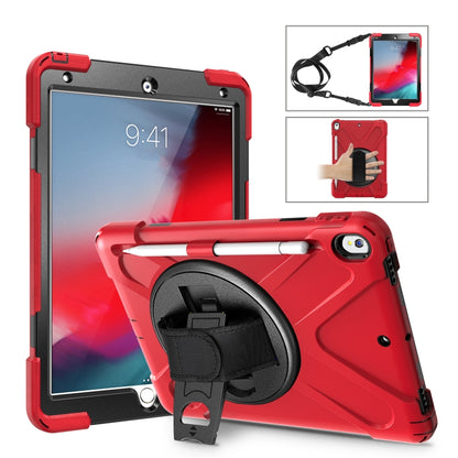 Shockproof Colorful Silicone + PC Protective Case with Holder & Shoulder Strap & Hand Strap & Pen Slot For iPad Pro 10.5(Red) - iPad Pro 10.5 inch Cases by buy2fix | Online Shopping UK | buy2fix