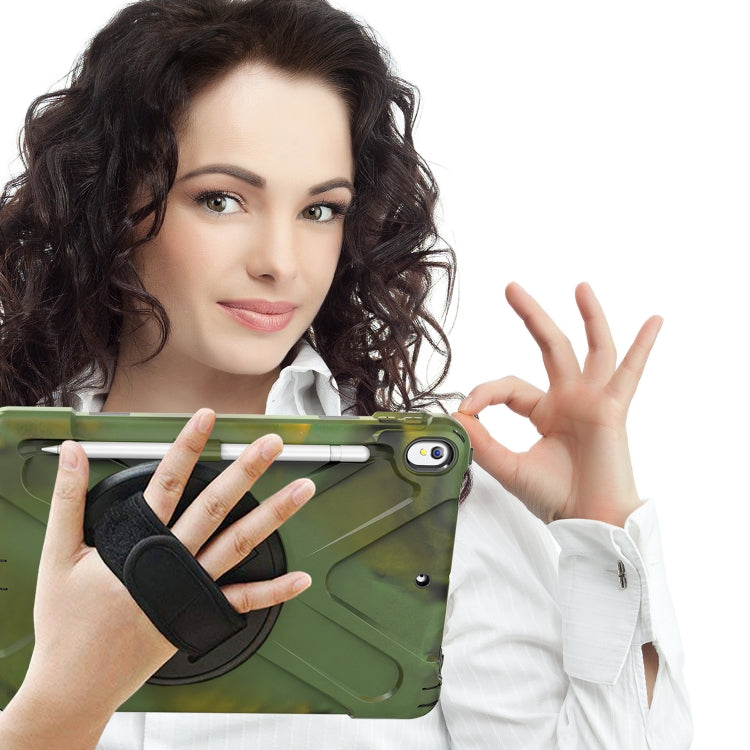 Shockproof Colorful Silicone + PC Protective Case with Holder & Shoulder Strap & Hand Strap & Pen Slot For iPad Pro 10.5(Camouflage) - iPad Pro 10.5 inch Cases by buy2fix | Online Shopping UK | buy2fix