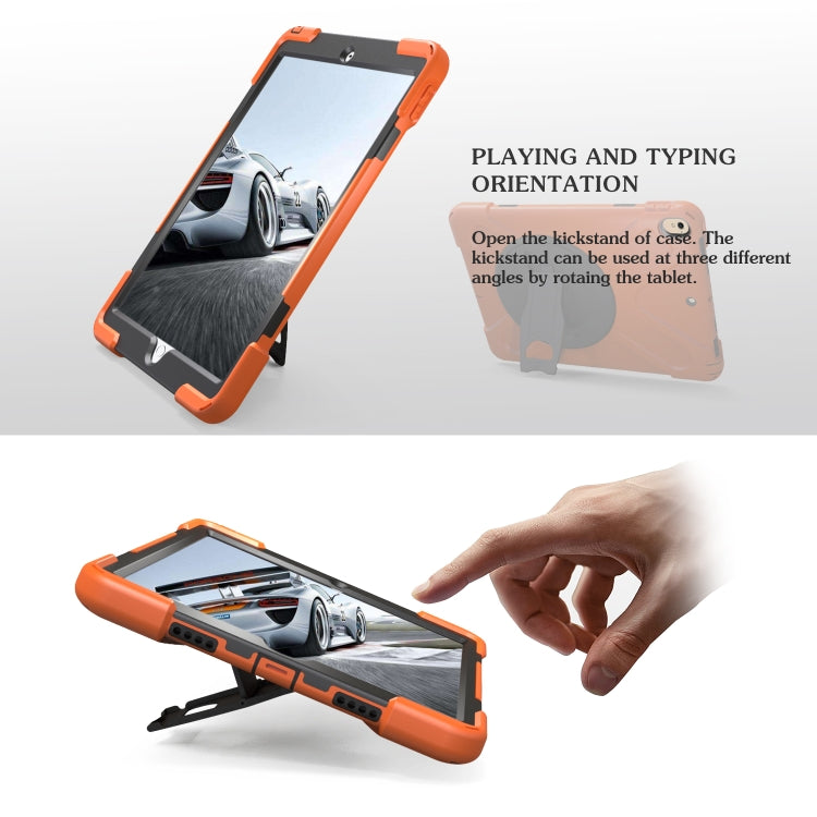 Shockproof Colorful Silicone + PC Protective Case with Holder For iPad Pro 10.5(Orange) - iPad Pro 10.5 inch Cases by buy2fix | Online Shopping UK | buy2fix