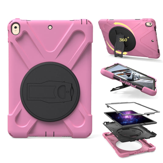 Shockproof Colorful Silicone + PC Protective Case with Holder For iPad Pro 10.5(Pink) - iPad Pro 10.5 inch Cases by buy2fix | Online Shopping UK | buy2fix