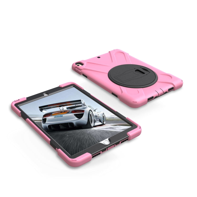 Shockproof Colorful Silicone + PC Protective Case with Holder For iPad Pro 10.5(Pink) - iPad Pro 10.5 inch Cases by buy2fix | Online Shopping UK | buy2fix