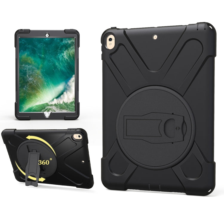 Shockproof Colorful Silicone + PC Protective Case with Holder For iPad Pro 10.5(Black) - iPad Pro 10.5 inch Cases by buy2fix | Online Shopping UK | buy2fix