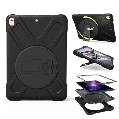 Shockproof Colorful Silicone + PC Protective Case with Holder For iPad Pro 10.5(Black) - iPad Pro 10.5 inch Cases by buy2fix | Online Shopping UK | buy2fix